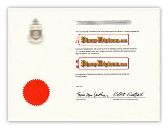 York University (2) - Fake Diploma Sample from Canada